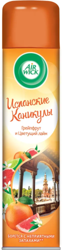 AIRWICK освежитель воздуха испанские каникулы грейпфрут и цветущий лайм 290мл