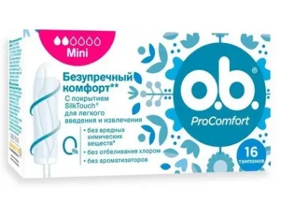 J&J O.B. Рrocomfort тампоны mini 16шт