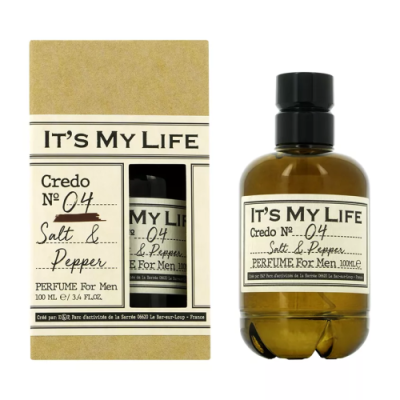 IT'S MY LIFE CREDO №04 духи д/мужчин  salt & pepper 100мл