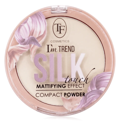 TRIUMPH пудра компактная бархатистая silk touch I'm trend т.01