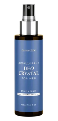 COSMETIME FOR MEN дезодорант spice & cedаr 100мл