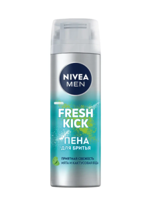 NIVEA MEN пена д/бритья экстремальная свежесть fresh kick 200мл 81765