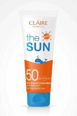 CLAIRE крем детский солнцезащитный водостойкий 50 spf 200мл