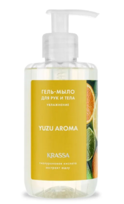KRASSA Aroma гель-мыло д/рук и тела юдзу 300мл