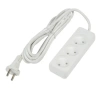 UNIEL удлинитель без заземления 10A 3гн. 3м S-CU3-3 WHITE