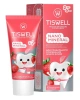 TISWELL паста зубная детская 2+ клубничный пломбир 60г